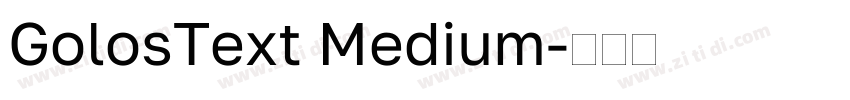 GolosText Medium字体转换
